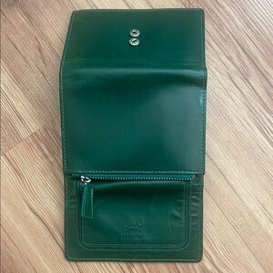 Green Leather Women’s Wallet, MANCINI